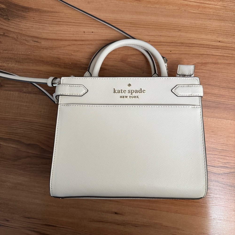 kate spade cream satchel crossbody
